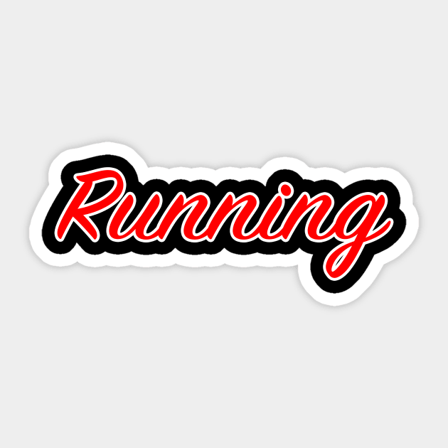 Running T-Shirt Sticker by lenn